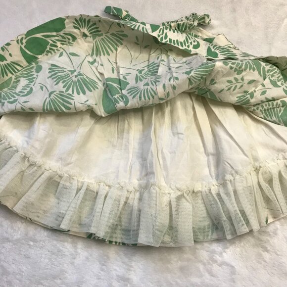 Baby GAP‎ Dandelion Print Sleeveless Dress Size 6-12M Tulle, Cotton Lining Cream - Picture 6 of 9
